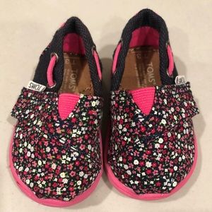 Baby Floral Print Toms Shoes - Baby Size 3